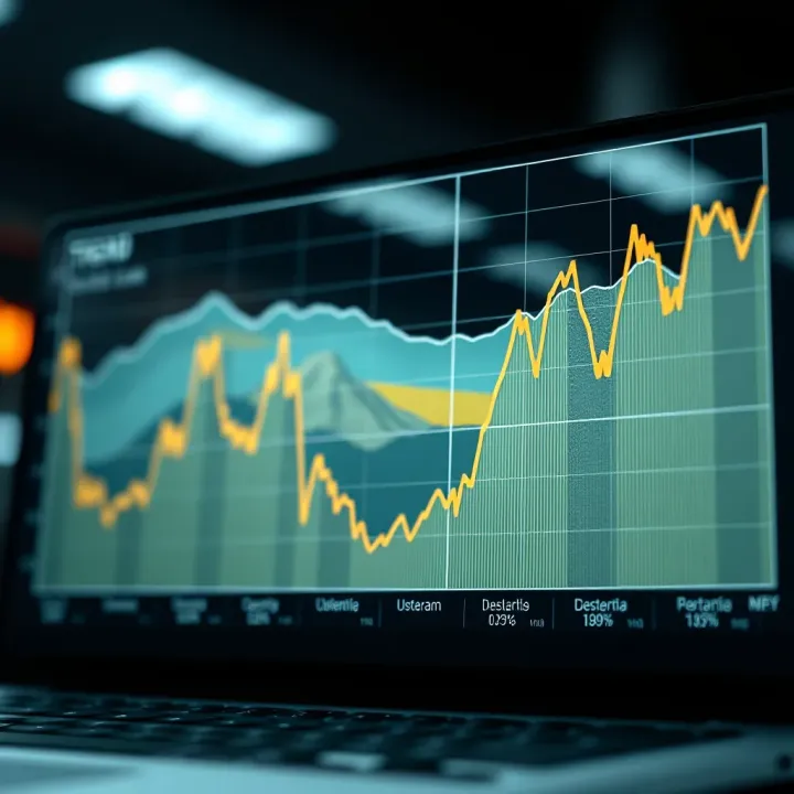 Trend Analysis of the US Dollar versus Colombian Peso Graph showing the trend of the US dollar against the Colombian peso influenced by economic and political factors