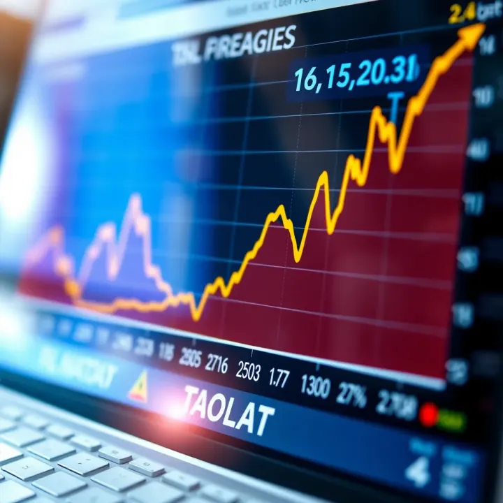 Chart depicting short and medium term dollar price trends with economic forecasts and advice