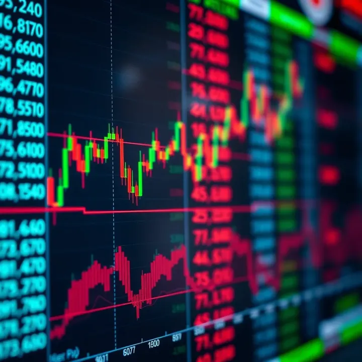 Chart displaying forex currency pairs and corresponding pip values for trading decisions