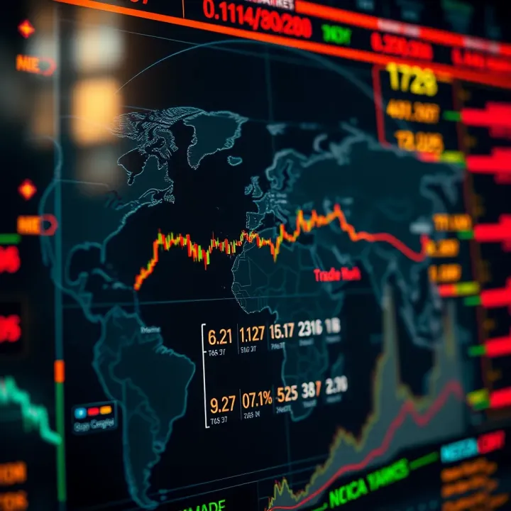 Impact of Time Zones on Global Stock Market Operations World map highlighting time zones affecting global stock markets and their trading hours