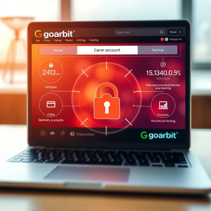 Visual representation of security features protecting an online account