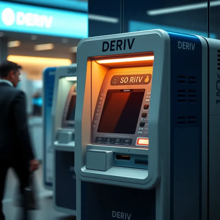 Diagram illustrating the components and interface of the DERIV cash machine