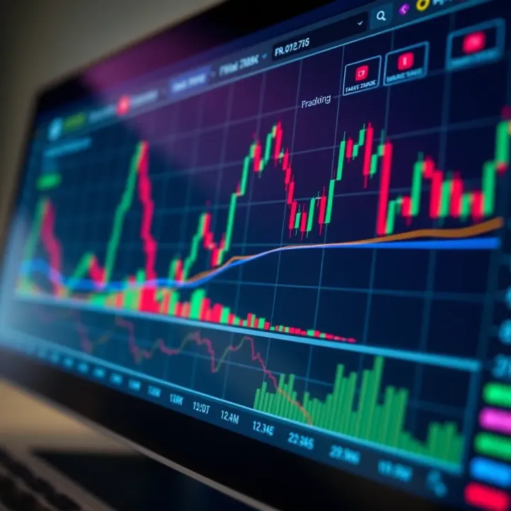 Trading Trends and Risk Management on IQ Option Graph displaying trading trends with indicators and risk management tools on IQ Option
