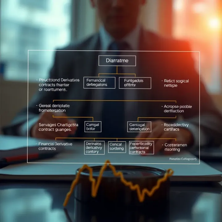Diagram illustrating the structure and components of financial derivatives contracts
