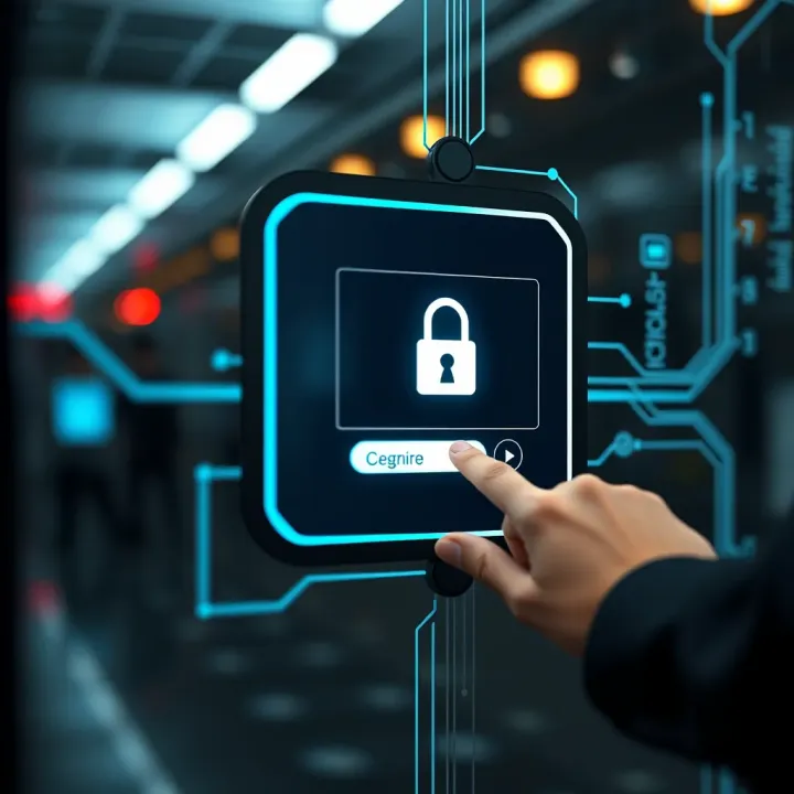 Secure login interface displaying a user entering credentials on a digital platform
