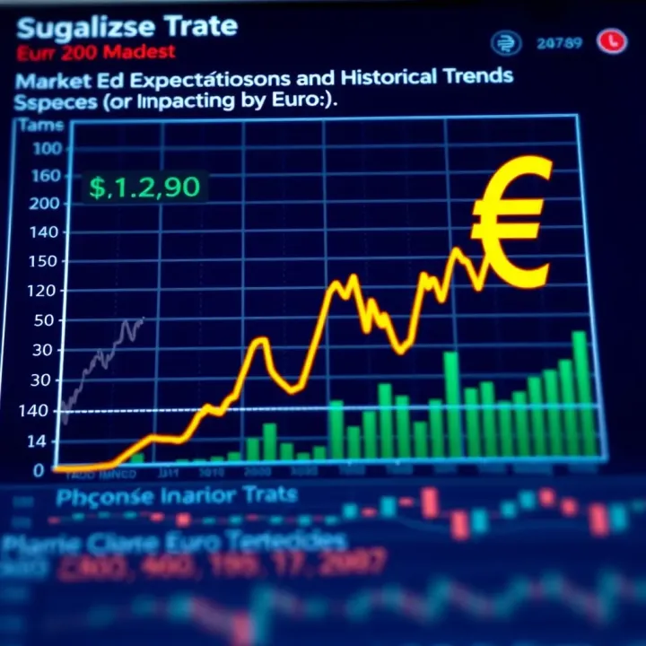 Market Expectations and Historical Trends Impacting Euro Value Chart illustrating market expectations and historical trends affecting euro currency value