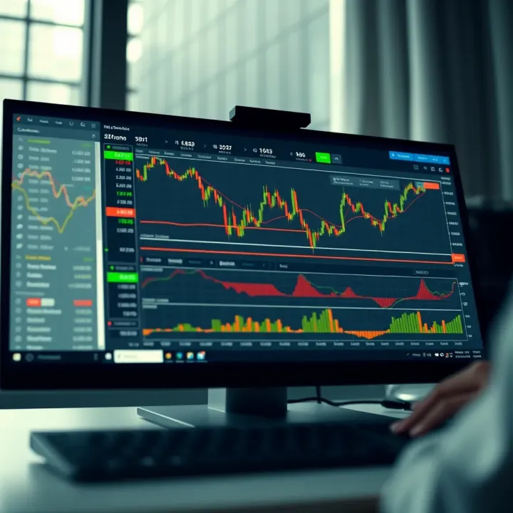 MetaTrader Web Platform Interface for Colombian Traders Screenshot of MetaTrader Web platform showing financial charts and trading options