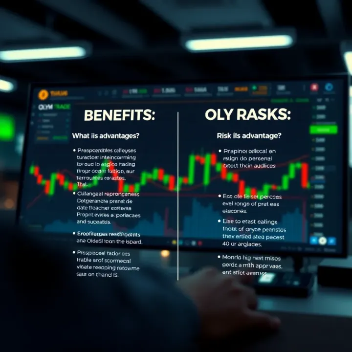 Benefits and Risks of Trading on OLYM Trade Visual representation of advantages and risks associated with trading on OLYM Trade