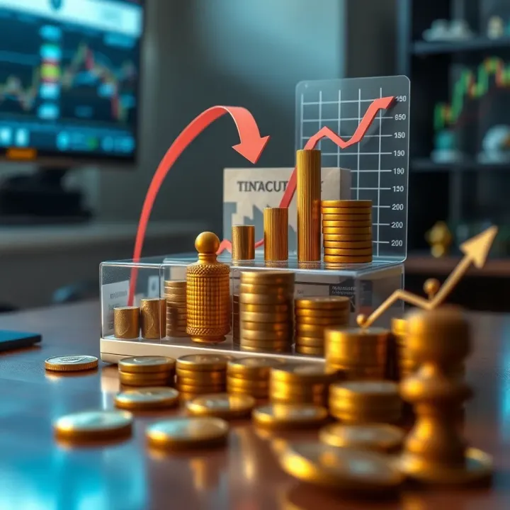 Illustration of investment portfolio diversification with various financial assets