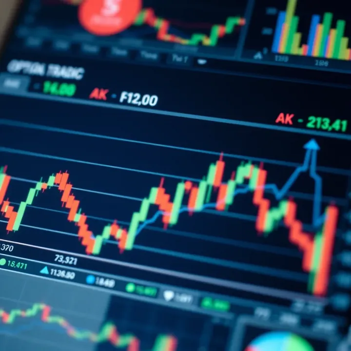 Graph illustrating popular option trading strategies and risk management