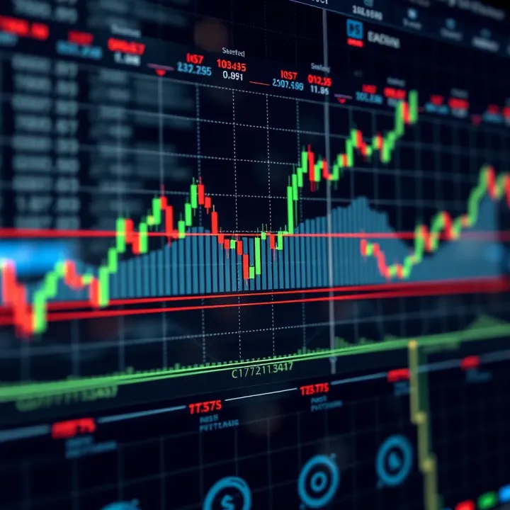 Visualizing Pip Movements and Risk Control in Forex Trading Graphical representation of pip movement in currency trading with risk management elements