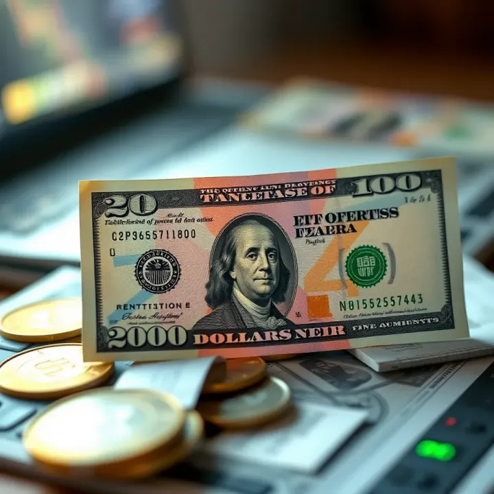 Illustration of economic indicators and global events influencing currency value