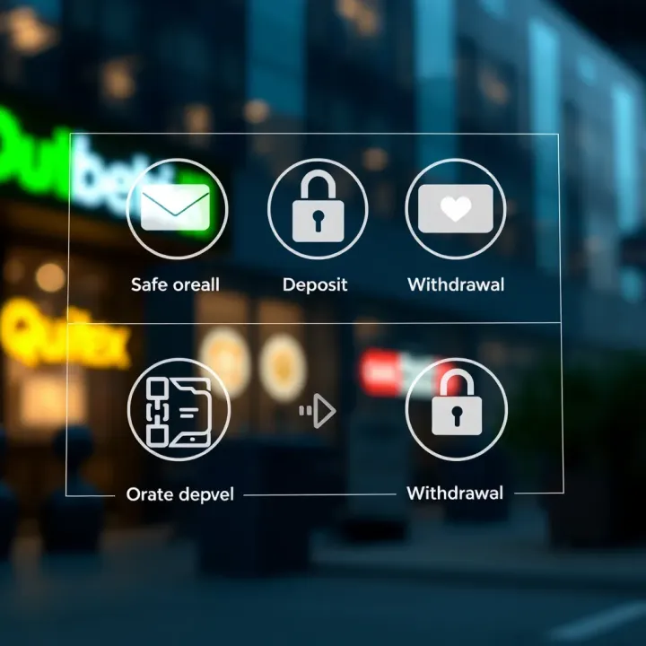 Secure online transaction icons representing deposit and withdrawal methods available in Colombia