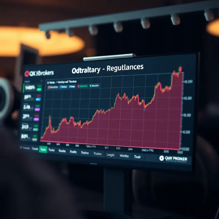 Graph illustrating regulatory compliance and security measures for QXBroker broker services