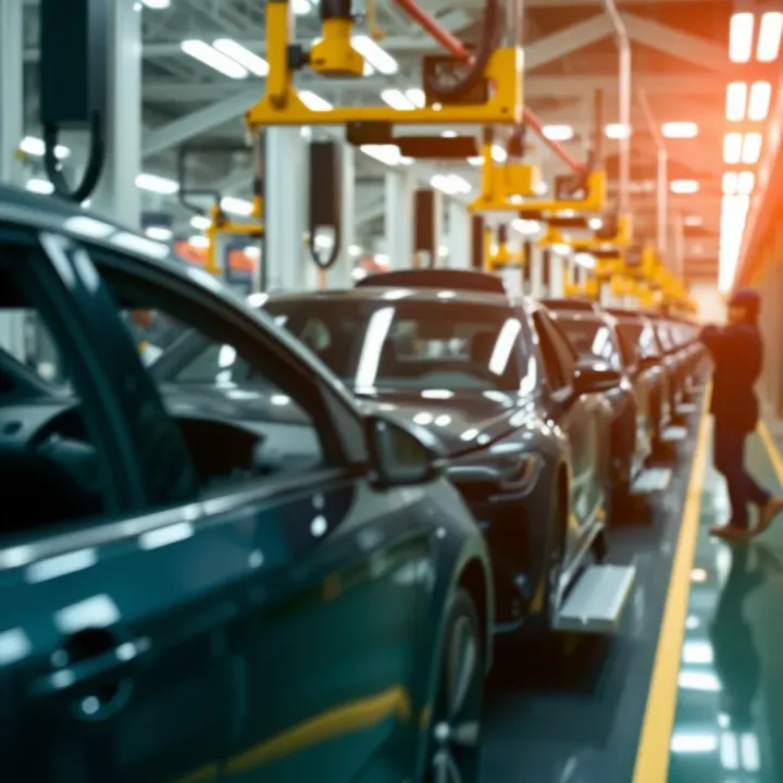 Innovations in Colombia's Automotive Manufacturing Sector Automotive assembly line showcasing advanced manufacturing techniques in Colombia