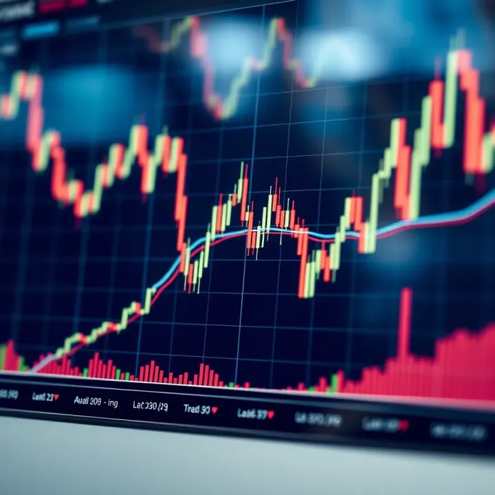 Graph showing synthetic indices market trends and price movements