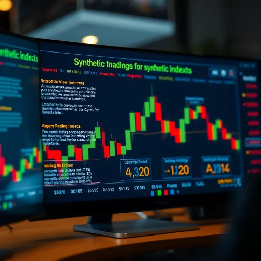 Key Features, Strategies, and Risk Management for Synthetic Indices Trading Diagram showing key features and strategies for trading synthetic indices with risk management tips