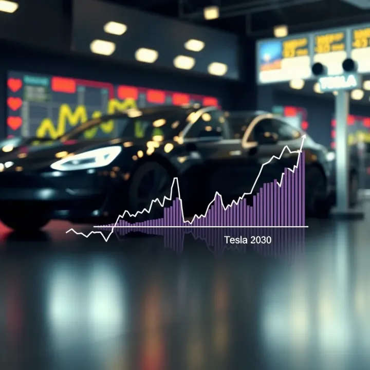 Graph showing market competition and financial trends influencing stock prices