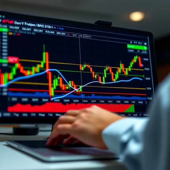 TradingView Technical Chart Setup for Binary Trading Analysis TradingView chart with technical indicators used for binary trading analysis