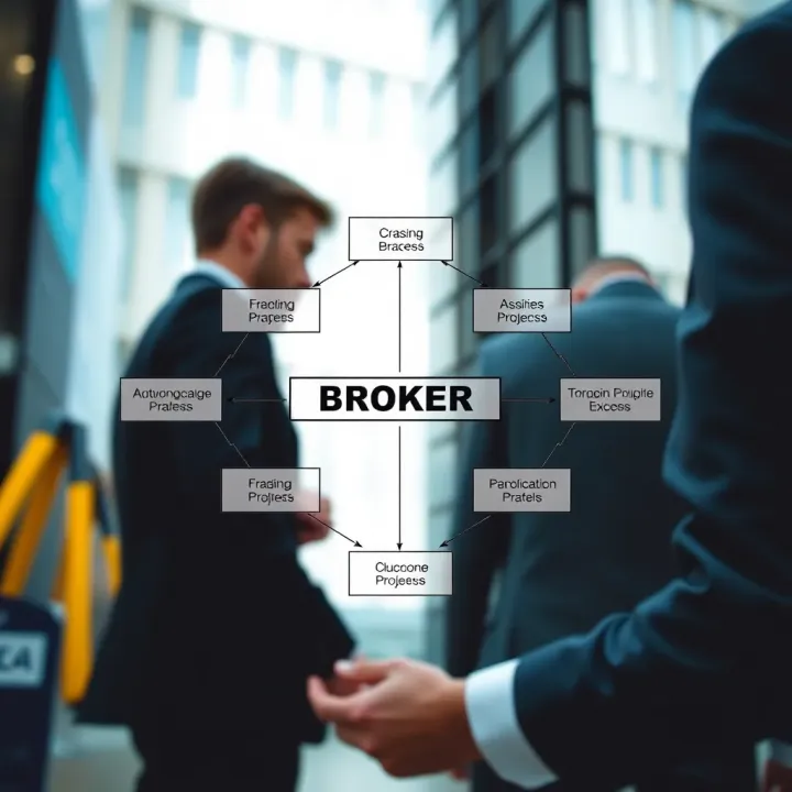 Roles and Responsibilities of a Broker in Financial Markets Diagram illustrating the key roles and responsibilities of a broker in financial markets